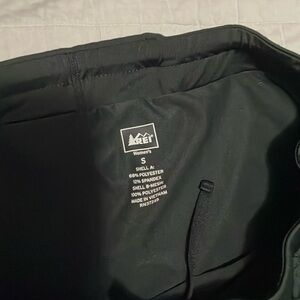 REI black womens skirt with built in capri leggings.  Size small
